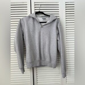 Tilly's Light Gray Quarter Zip Sweatshirt